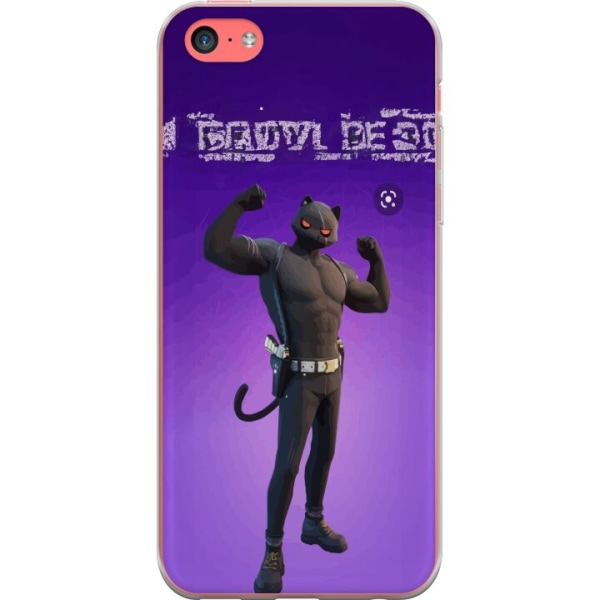 Apple iPhone 5c Läpinäkyvä kuori Fortnite - Meowscles