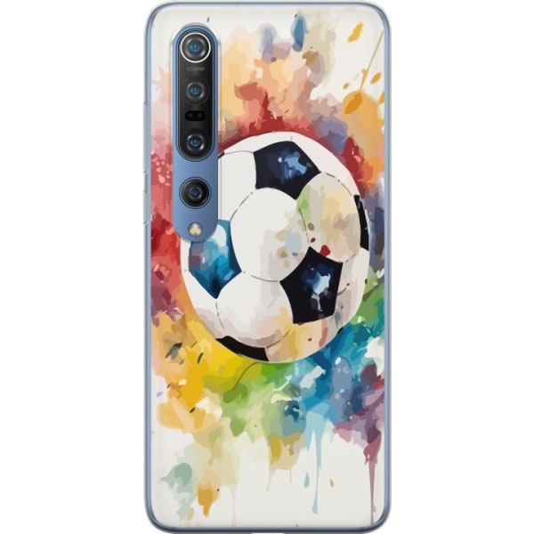 Xiaomi Mi 10 Pro 5G Gennemsigtig cover Fodbold