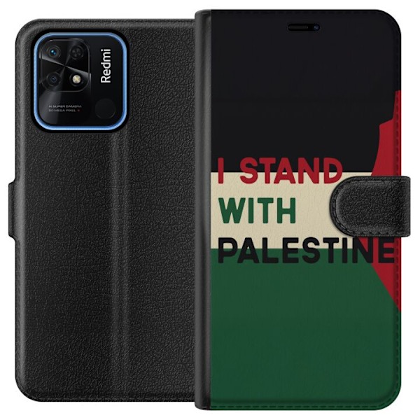Xiaomi Redmi 10C Plånboksfodral Stand with Palestine – soli