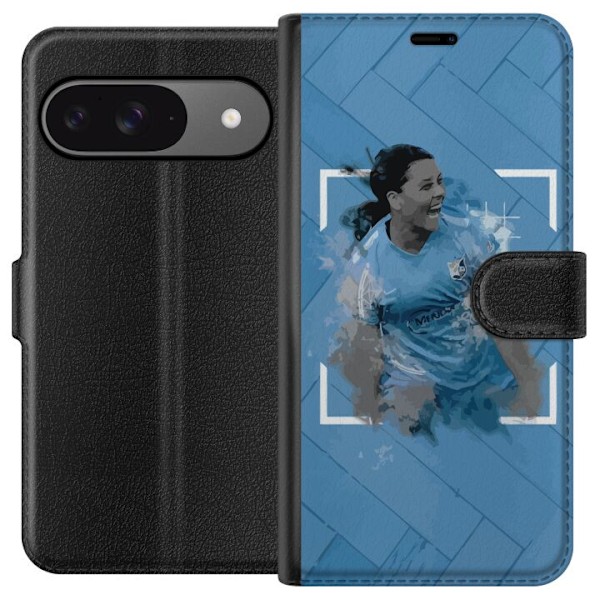 Google Pixel 9 Pro Tegnebogsetui Sam Kerr (Sky Blue FC)