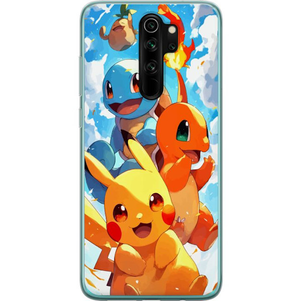 Xiaomi Redmi Note 8 Pro  Läpinäkyvä kuori Pocket Creatures - innoittanut Pokémonista mainitsematta nimeä