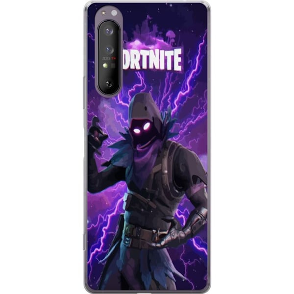 Sony Xperia 1 II Genomskinligt Skal Fortnite Raven – Mörk Stridsikon från Battle Royale
