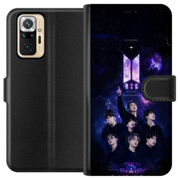Kompatibel Tegnebogsetui til Xiaomi Redmi Note 10 Pro BTS lilla
