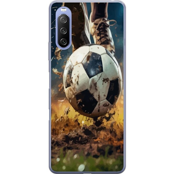 Sony Xperia 10 III Lite Gjennomsiktig deksel Fotball