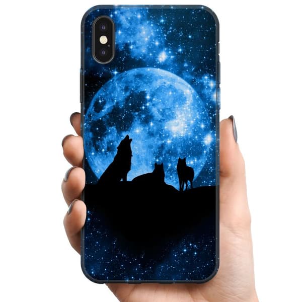 Kompatibelt Mobildeksel til Apple iPhone X Ulv
