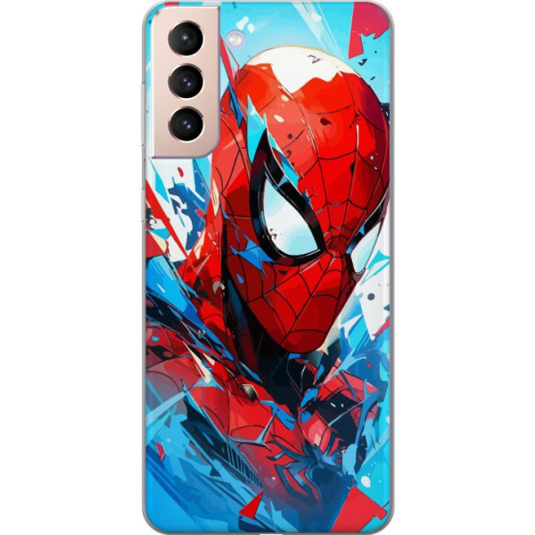 Samsung Galaxy S21 Gennemsigtig cover Spiderman