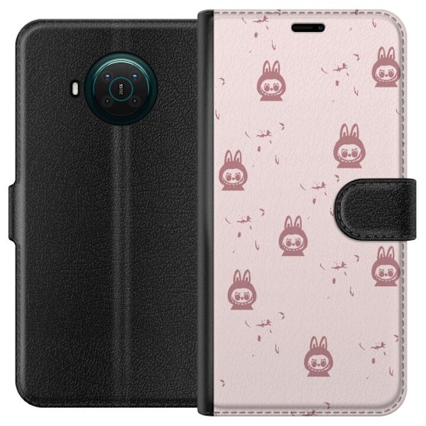 Nokia X10 Plånboksfodral Labubu Neon Pop – Neonfärgad pop
