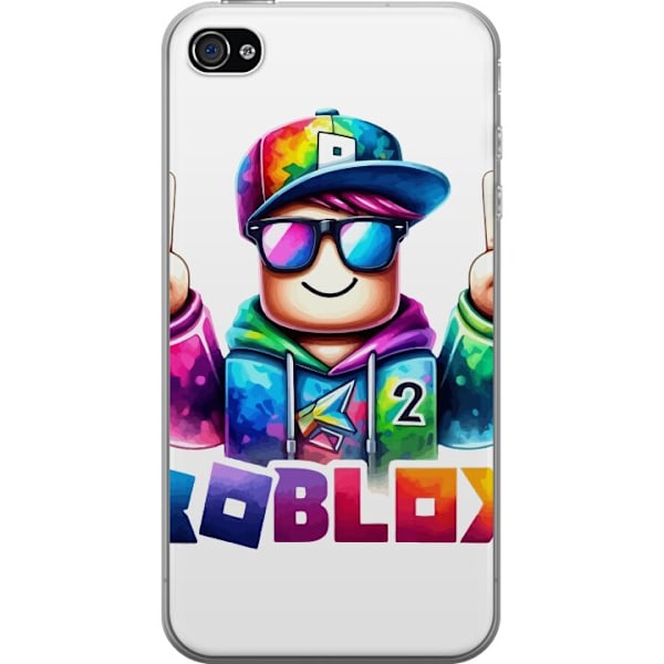 Apple iPhone 4 Läpinäkyvä kuori Roblox