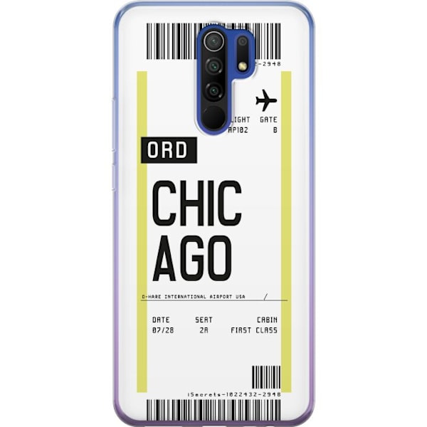 Xiaomi Redmi 9 Genomskinligt Skal Chicago