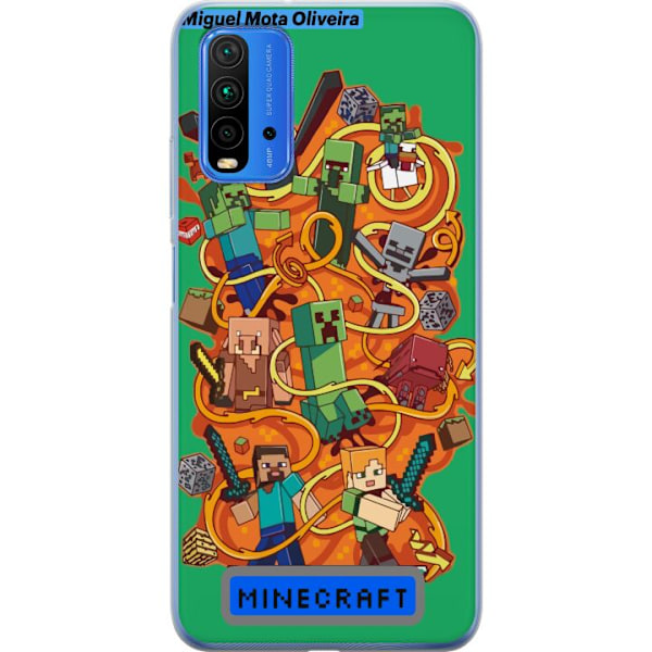 Xiaomi Redmi 9T Genomskinligt Skal Minecraft
