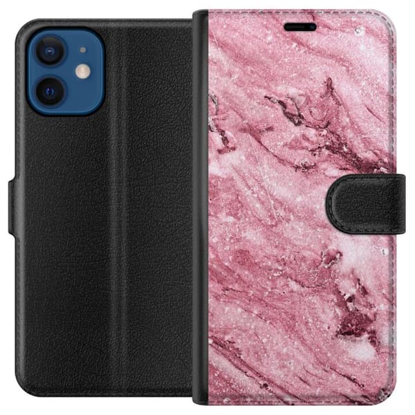 Kompatibelt Plånboksfodral till Apple iPhone 12 Glitter Marble
