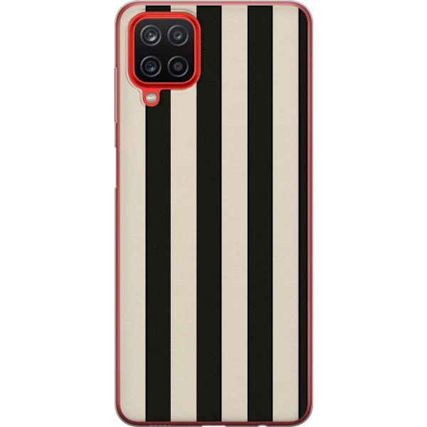 Samsung Galaxy A12 Gennemsigtig cover Linje Flow