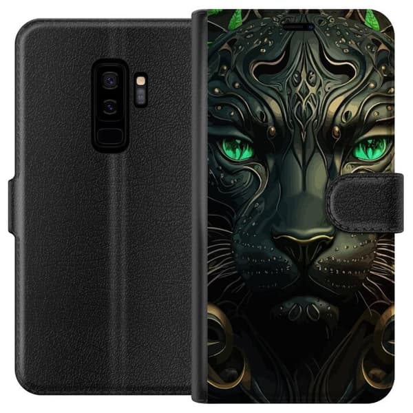 Kompatibel Tegnebogsetui til Samsung Galaxy S9+ Panther