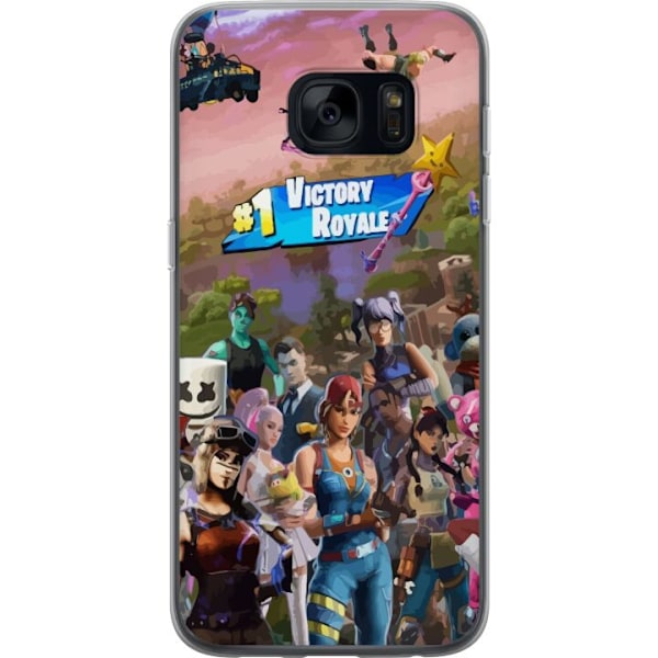 Samsung Galaxy S7 Gennemsigtig cover Fortnite