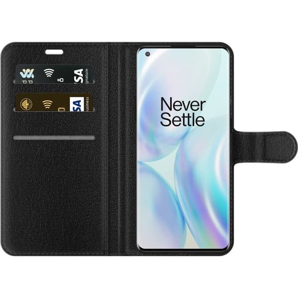 Kompatibel Tegnebogsetui til OnePlus 8 Pro Brain On Off turkis
