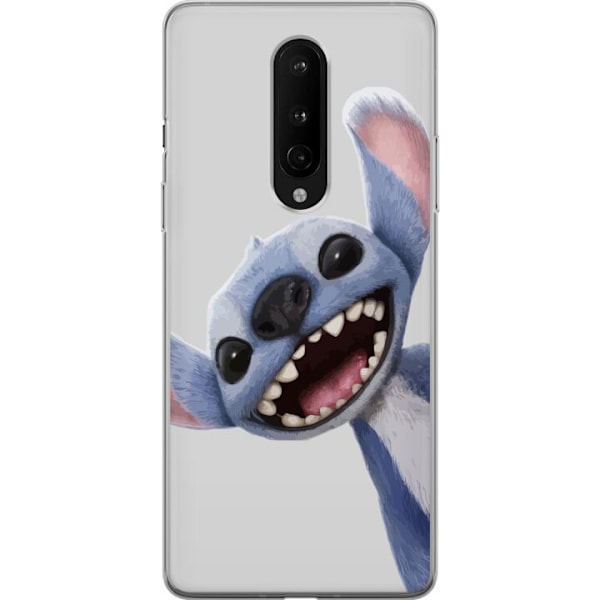 OnePlus 8 Genomskinligt Skal Stitch i Fart – Kawaii Design för Fans & Barn