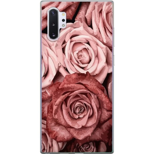 Samsung Galaxy Note10+ Läpinäkyvä kuori Ruusut