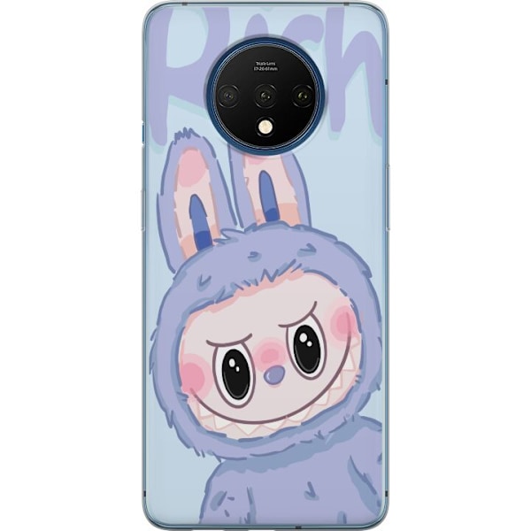 OnePlus 7T Läpinäkyvä kuori Sininen Jänis Labubu