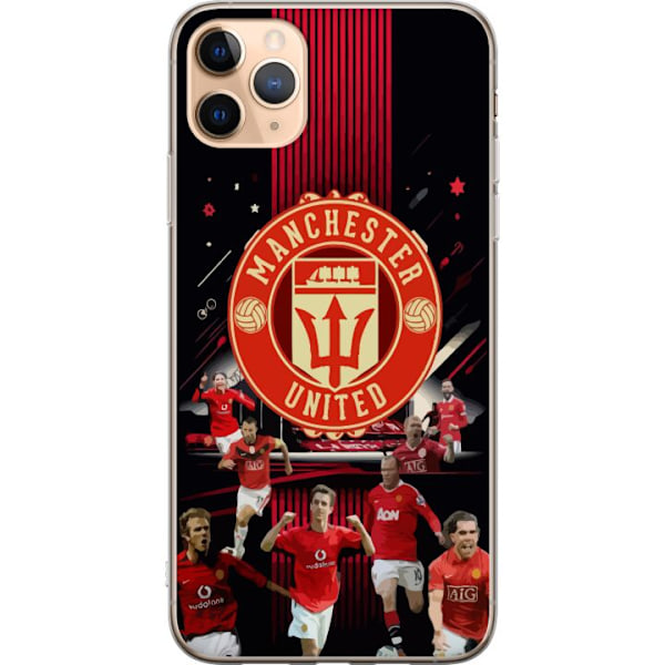 Apple iPhone 11 Pro Max Genomskinligt Skal Manchester United F