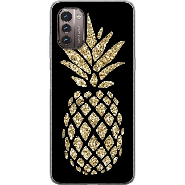 Nokia G21 Läpinäkyvä kuori Ananas