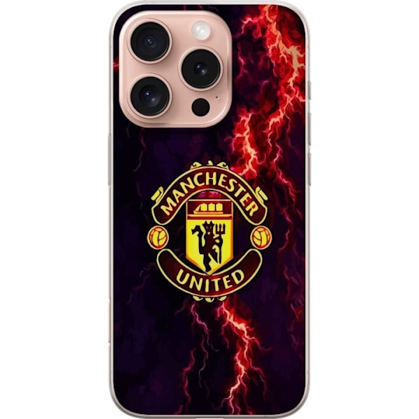 Apple iPhone 16 Pro Genomskinligt Skal Manchester United