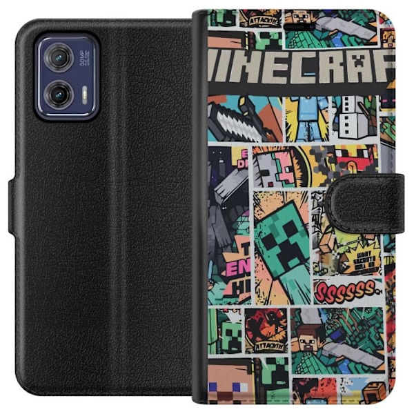 Motorola Moto G73 Lompakkokotelo Minecraft Taide