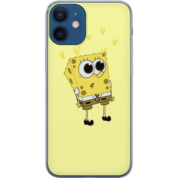 Kompatibelt Mobildeksel til Apple iPhone 12 mini Svampebob Firkant