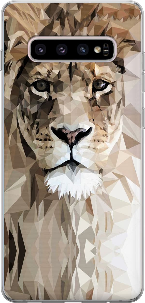 Kompatibelt Mobilskal till Samsung Galaxy S10+ Lejon