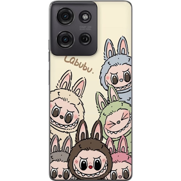 Motorola Moto G75 Läpinäkyvä kuori Labubu Pastel Collection