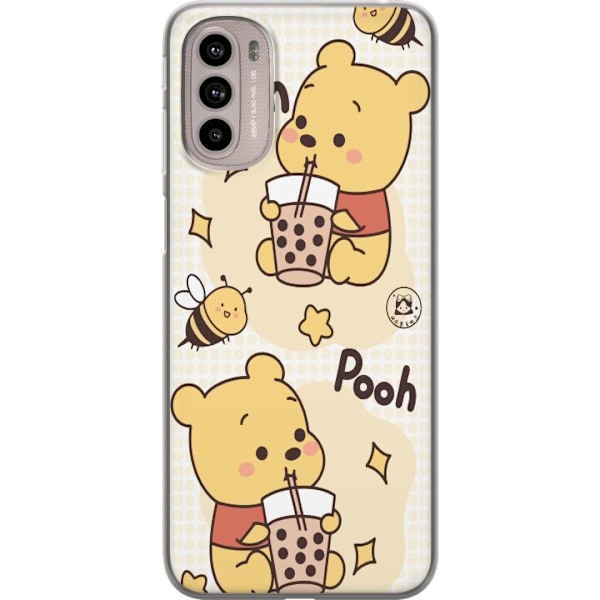 Motorola Moto G41 Läpinäkyvä kuori Nalle Pooh - klassinen karhumotiivi uudessa tulkinnassa