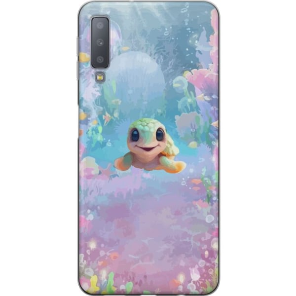 Samsung Galaxy A7 (2018) Gennemsigtig cover skildpadde