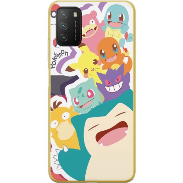 Xiaomi Poco M3  Gennemsigtig cover Pokemon