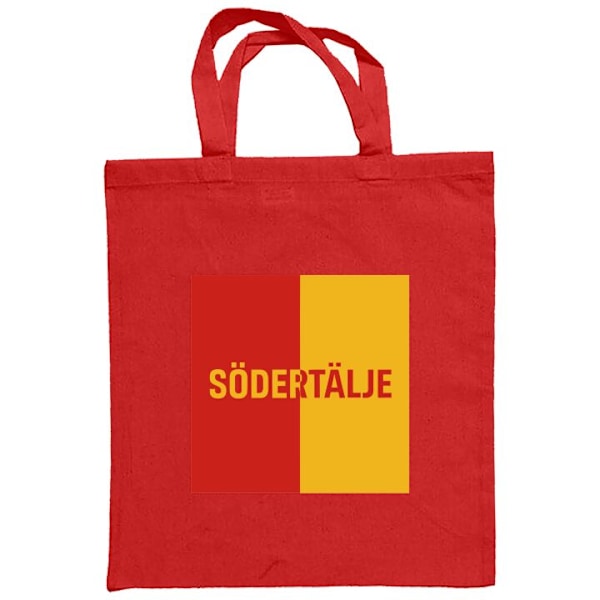 Mulepose | Holdbar Indkøbstaske i Stof Södertälje – fodbold Rød one size