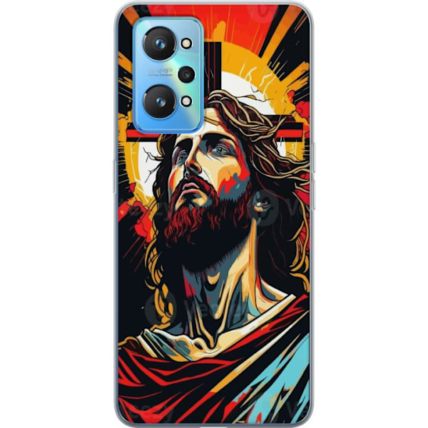 Realme GT Neo2 Läpinäkyvä kuori Jeesus ja Kortti - uskonnol