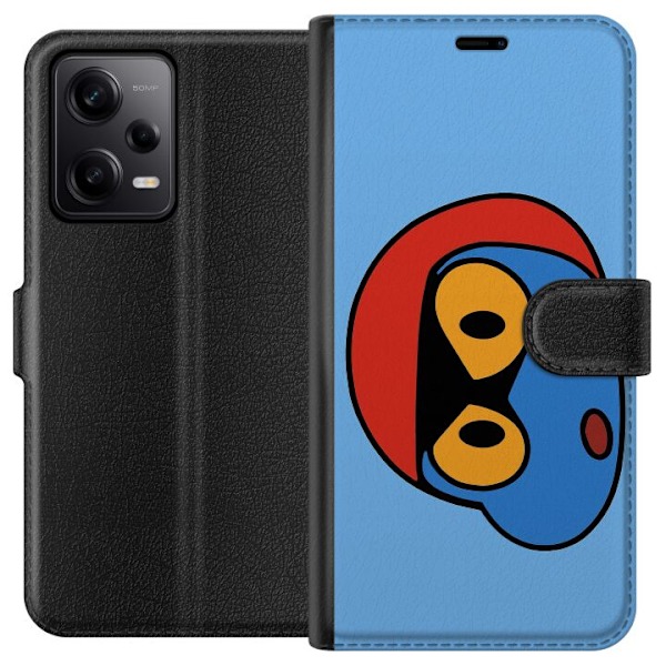 Xiaomi Redmi Note 12 Pro Lompakkokotelo Bold Bot Head