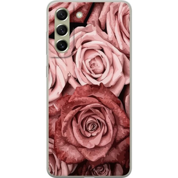 Samsung Galaxy S21 FE 5G Läpinäkyvä kuori Ruusut