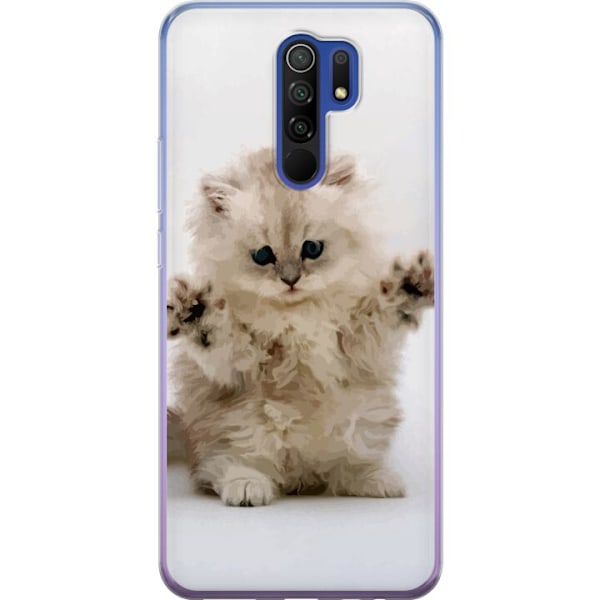 Xiaomi Redmi 9 Läpinäkyvä kuori Kissa