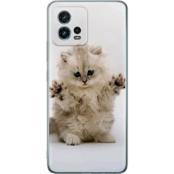 Motorola Moto G72 Genomskinligt Skal Katt