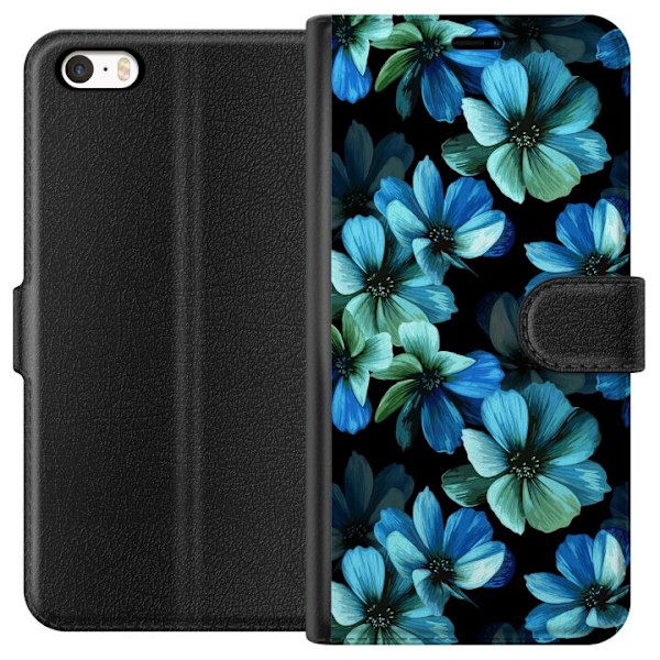 Apple iPhone 5 Lompakkokotelo Kukat