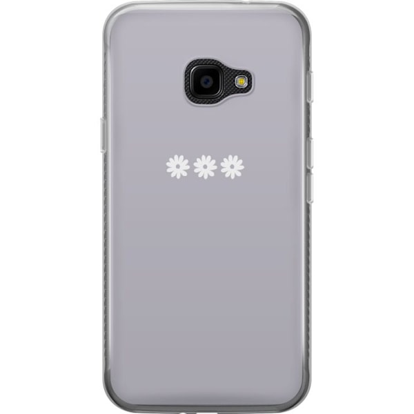 Samsung Galaxy Xcover 4 Gennemsigtig cover Lilla Blomminimalis