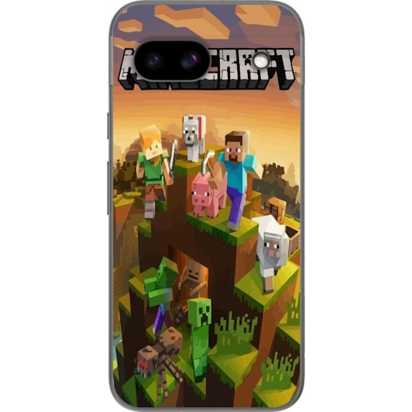 Google Pixel 8a Gjennomsiktig deksel Minecraft