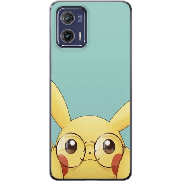 Motorola Moto G73 Gennemsigtig cover Pikachu briller