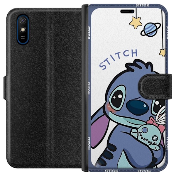 Xiaomi Redmi 9A Plånboksfodral Stitch rymden