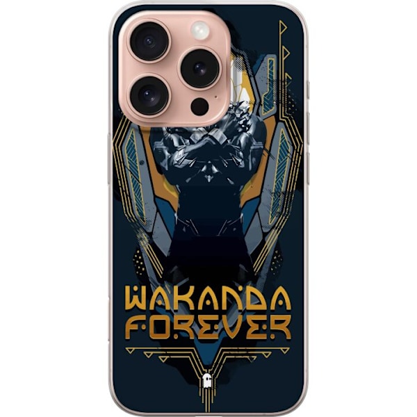 Apple iPhone 16 Pro Genomskinligt Skal Black Panther: Wakanda