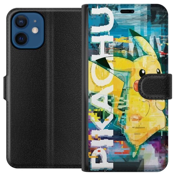 Kompatibelt Plånboksfodral till Apple iPhone 12 mini Pikachu