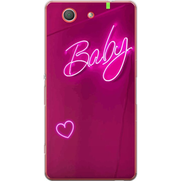 Sony Xperia Z3 Compact Gennemsigtig cover Baby Hjerte