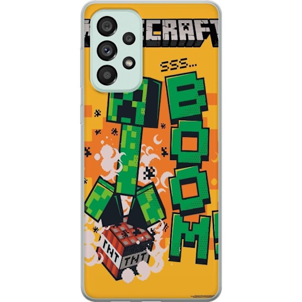 Samsung Galaxy A73 5G Gjennomsiktig deksel Minecraft Boom