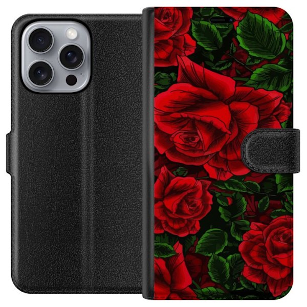 Apple iPhone 16 Pro Max Tegnebogsetui Blomster