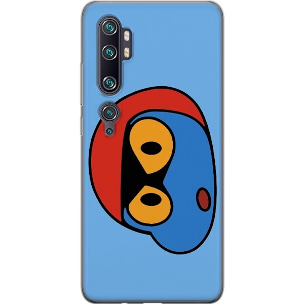 Xiaomi Mi Note 10 Pro Läpinäkyvä kuori Bold Bot Head