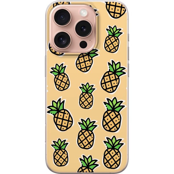 Apple iPhone 16 Pro Gennemsigtig cover Ananas Mønster